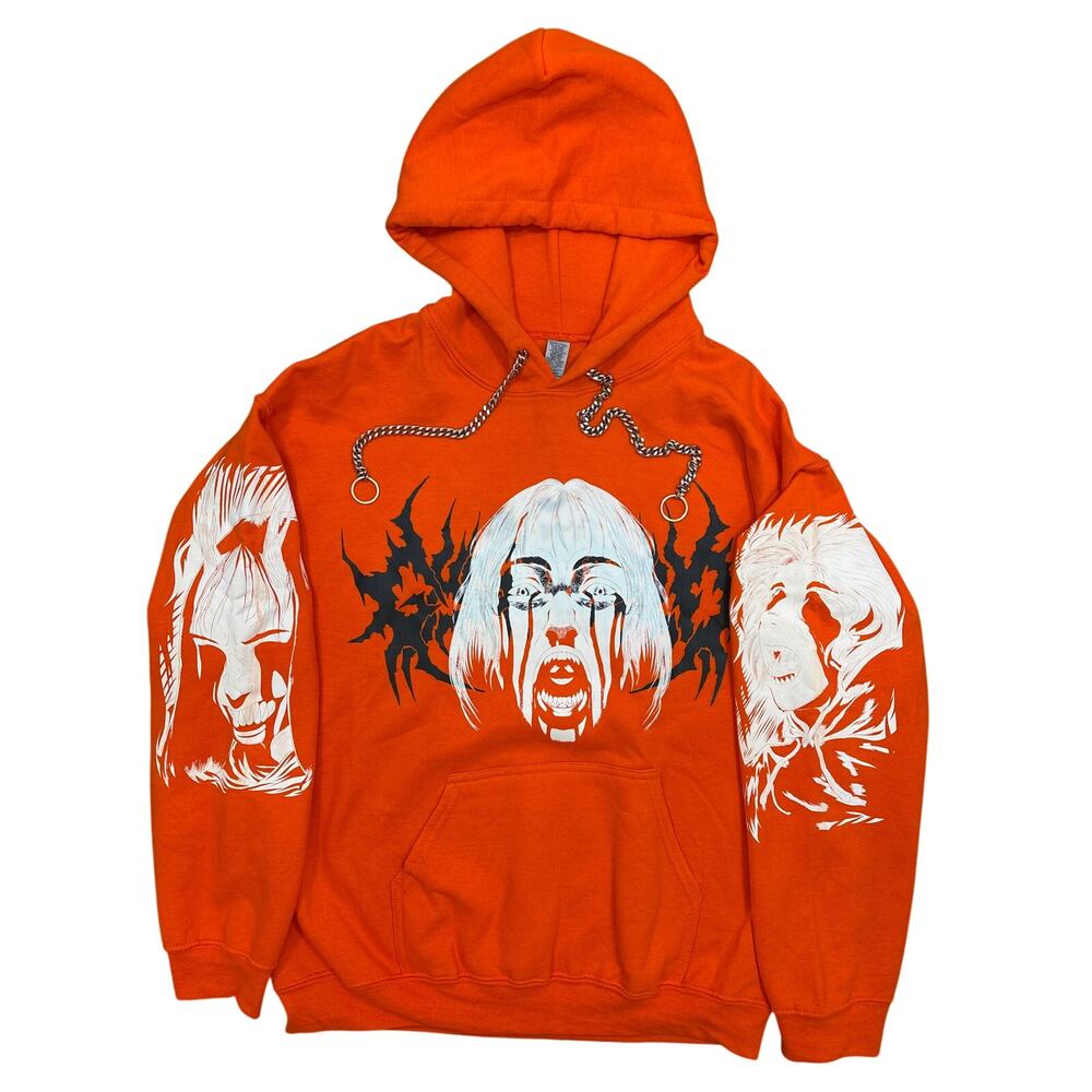 Rare Ghost Supply x Gizmo Collab orange comic OG chain drawstrings Medium